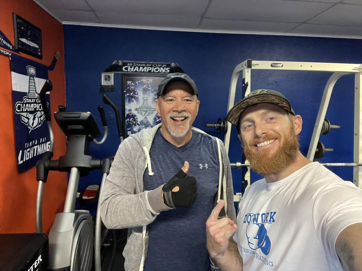 Zach Vonderheide coaching a client in the studio